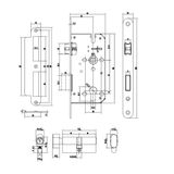 BỘ KHÓA CỬA DIY HAFELE SET E 499.63.632