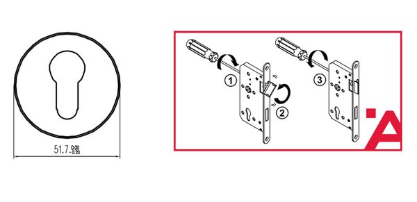 BỘ KHÓA CỬA DIY HAFELE SET B 499.63.608