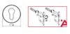 BỘ KHÓA CỬA DIY HAFELE SET C 499.63.619