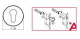 BỘ KHÓA CỬA DIY HAFELE SET C 499.63.620