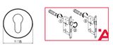 BỘ KHÓA CỬA DIY HAFELE SET E 499.63.636