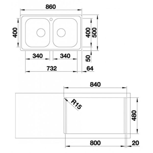 CHẬU RỬA BÁT BLANCO DINAS 8 237379