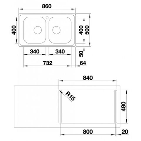 CHẬU RỬA BÁT BLANCO DINAS 8 237379