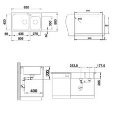 Chậu Rửa Bát Blanco LEMIS XL 8-IF