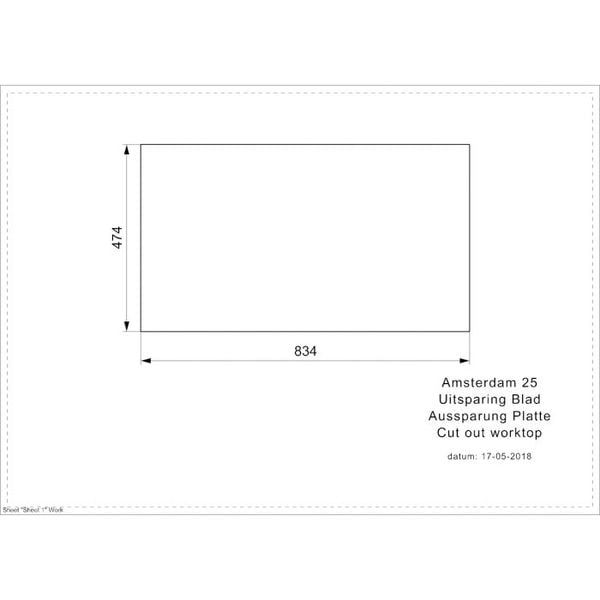 Chậu rửa chén Reginox AMSTERDAM 25 ĐEN HMH.R31087