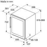 Tủ Rượu Vang Bosch 44 Chai KUW21AHG0 Serie 6