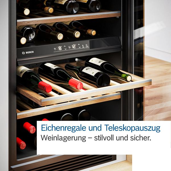 Tủ Rượu Vang Bosch 44 Chai KUW21AHG0 Serie 6
