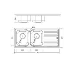 Chậu rửa Malloca MS 1025R New