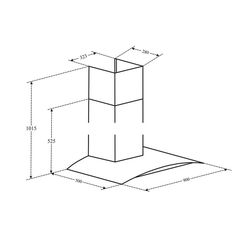 Hút mùi áp tường Eurosun EH-70K15E/  EH-90K15E