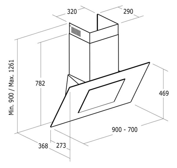 Máy hút mùi Cata Thalassa 700WH