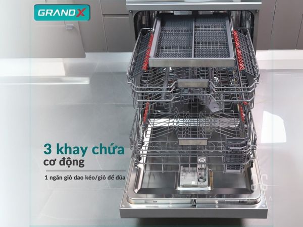 Máy rửa bát GrandX SMS8GX89B Series 8