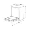 Máy rửa chén bán âm Hafele HDW-SI60AB 538.21.320