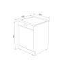Máy rửa bát độc lập  Malloca  MDW14-S10TFT