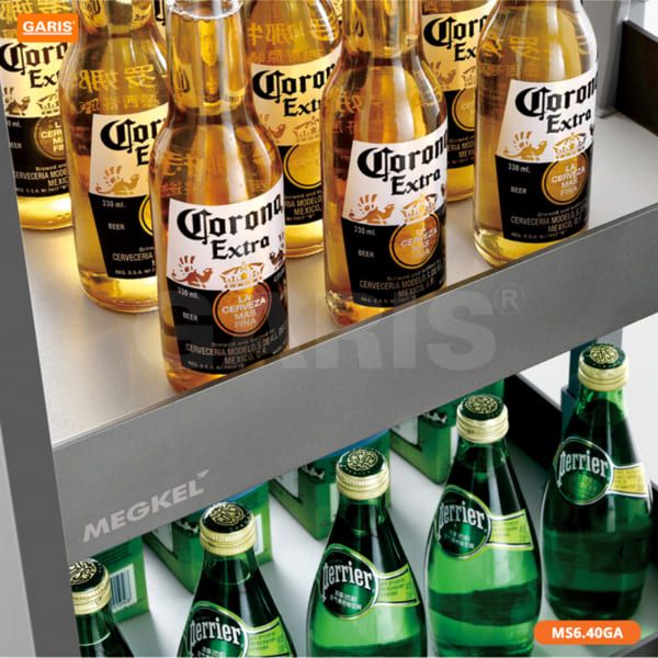 TỦ ĐỒ KHÔ 6 TẦNG, KHAY NHÔM, CÁNH RÚT GARIS MS6.40GA