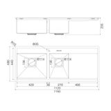 Chậu rửa chén MS 6306 ST
