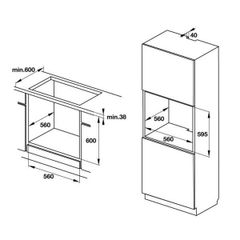 Lò nướng âm tủ Hafele HO-K60B 534.05.581