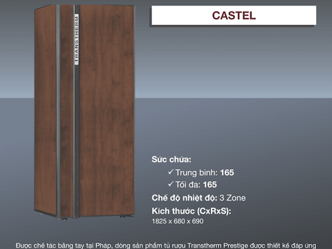 Tủ rượu Electrolux Transtherm Castel