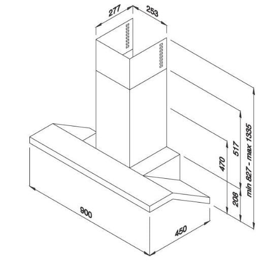 Máy hút khử mùi áp tường CIRCEO-K9998