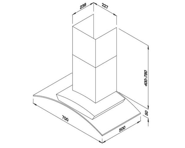 Máy Hút Mùi Malloca MC 1070 NEW