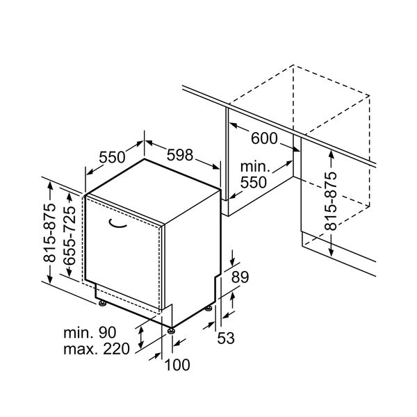 Máy rửa bát âm tủ Bosch SMI6ZCS16E Serie 6
