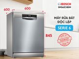 Máy rửa bát Bosch SMS6ZCI85M Serie 6 mẫu mới 2025