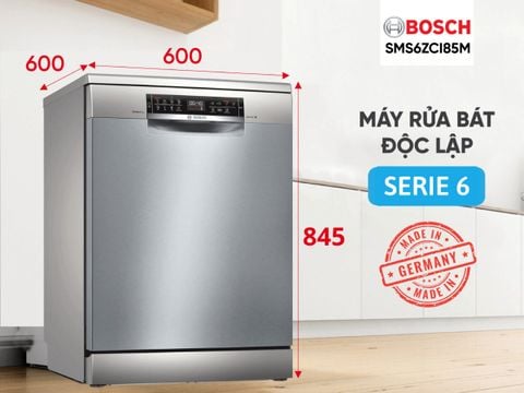 Máy rửa bát độc lập Bosch SMS6ZCI85M Serie 6