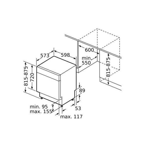 Máy rửa bát âm tủ Bosch SMU6ECS57E Serie 6