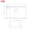 Chậu rửa bát âm Konox Tari 7648SR
