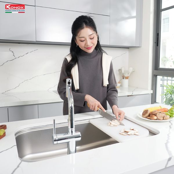 Chậu rửa bát âm Konox TARI 7851SR