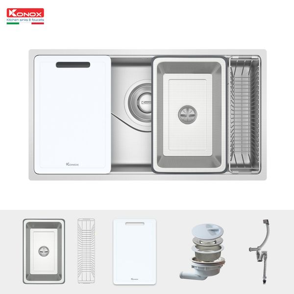 Chậu rửa bát âm Konox Tari 8748SR