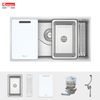 Mua Chậu rửa bát âm Konox Tari 8748SR + Vòi rửa Konox cao cấp tặng Bộ dao 5 món Impecca