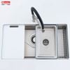 Mua Chậu rửa bát âm Konox Tari 8748SR + Vòi rửa Konox cao cấp tặng Bộ dao 5 món Impecca