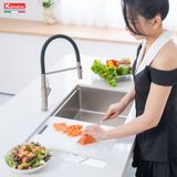 Mua Chậu rửa bát âm Konox Tari 8748SR + Vòi rửa Konox cao cấp tặng Bộ dao 5 món Impecca