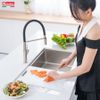 Mua Chậu rửa bát âm Konox Tari 8748SR + Vòi rửa Konox cao cấp tặng Bộ dao 5 món Impecca
