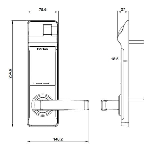 Khóa điện từ Hafele EL7700 912.05.719