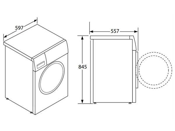 Máy giặt quần áo Hafele HW-F60A 539.96.140