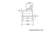 Máy hút mùi âm tủ Bosch DHL755B