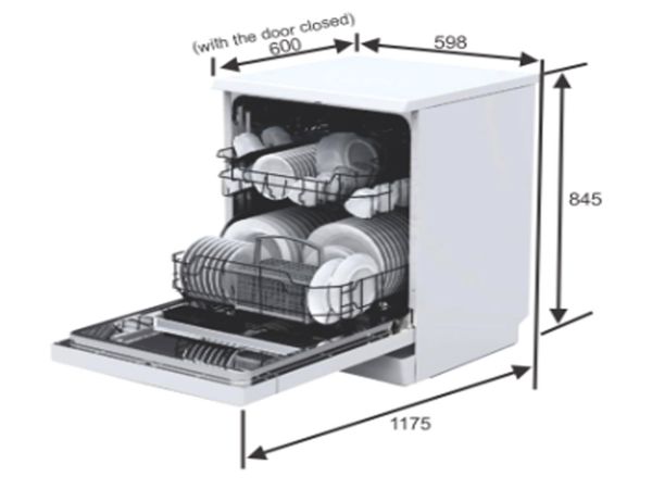 Máy rửa bát độc lập Elica WQP12-7605V