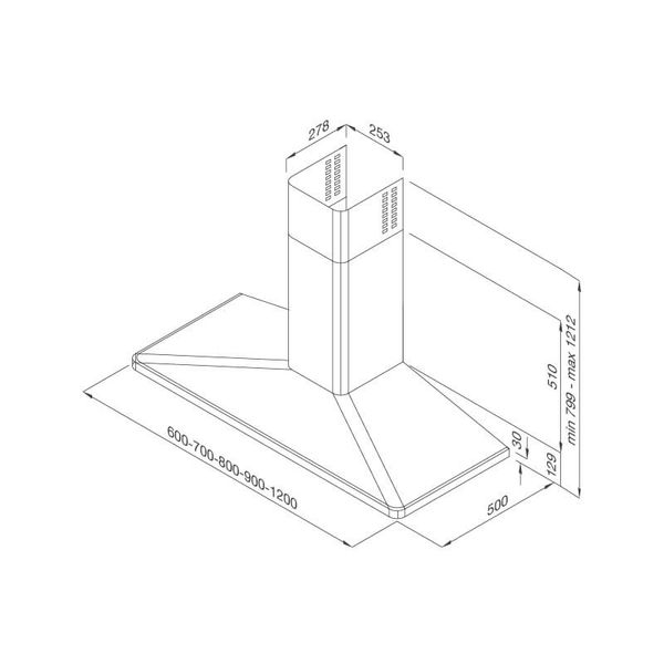 Hút mùi áp tường Malloca Varese-K5020