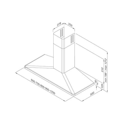 Hút mùi áp tường Malloca Varese-K5020