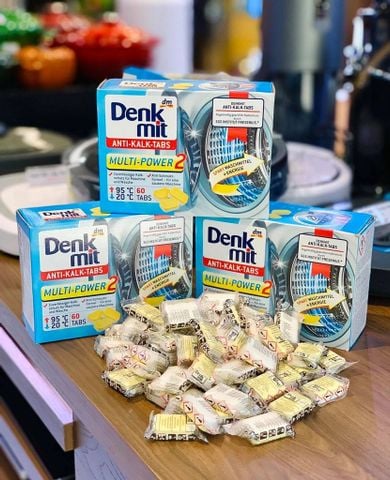 TẨY LỒNG VỆ SINH MÁY GIẶT DENKMIT HỘP 60 VIÊN