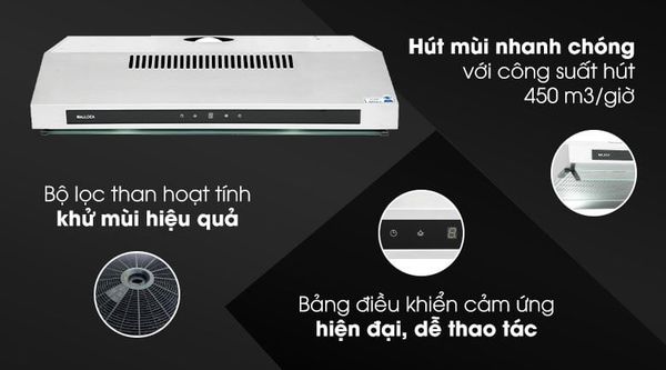 Hút mùi Malloca H342.6 TC