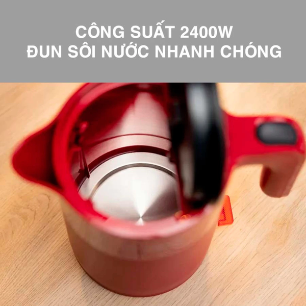 ẤM ĐUN NƯỚC SIÊU TỐC BOSCH HÀNG CHÍNH HÃNG TWK2M164 ( MÀU ĐỎ)