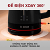 Ấm đun nước BOSCH chính hãng TWK3M123 màu đen