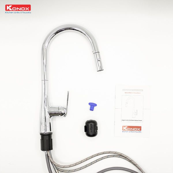 Vòi rửa bát konox Curva Chrome