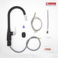 Vòi rửa bát konox Curva Black