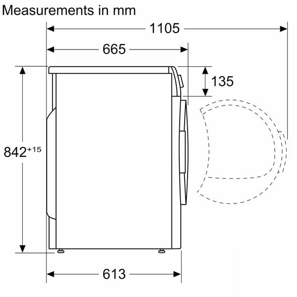 Máy Sấy Quần Áo Bosch WTR85V00SG 8KG Serie 4