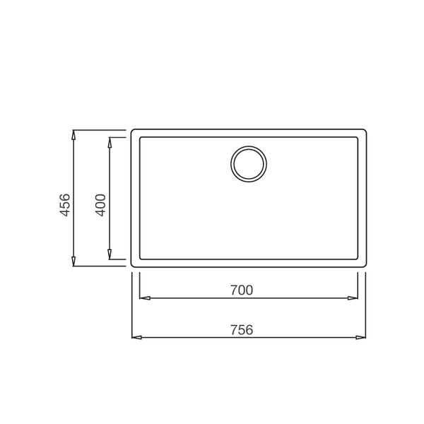 Chậu rửa bát âm Malloca Zen K-13073
