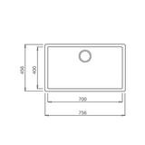 Chậu rửa bát âm Malloca Zen K-13040