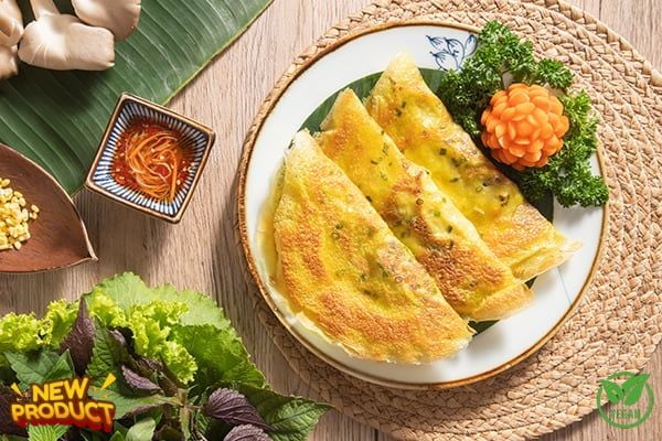 Bánh xèo nấm chay 